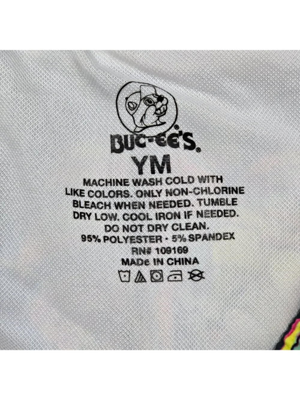 Buc-Ees Youth Medium Swim Shorts Tropical Elastic Waist Drawstring Bucees